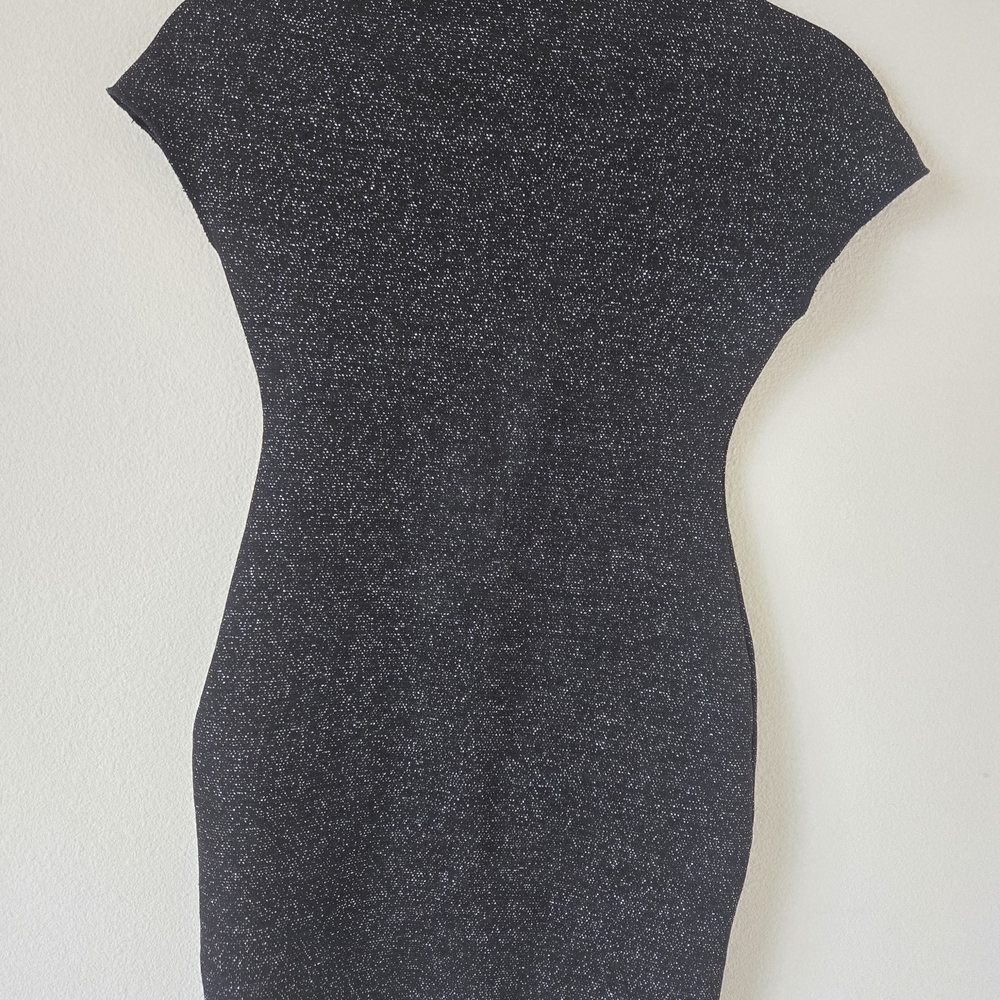 Zara Black and Gray Mini Dress
